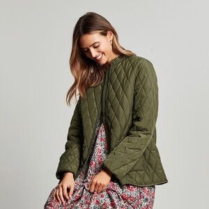 Joules Hambleton Jacket Khaki Green US 8/ EU 40/ UK 12